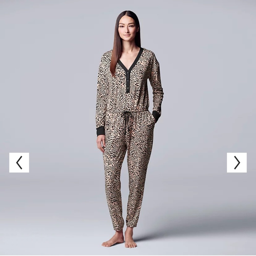Simply Vera Wang - Long Sleeve One Piece Pajamas - XXL - NWT